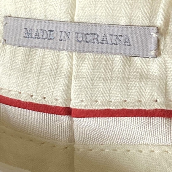 Prada Womens White Pleated Front Slash Pocket Chino Shorts Size 46 - Picture 4 of 10